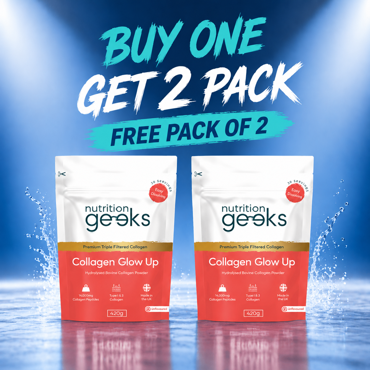Premium Collagen Glow Up Powder | Buy 1 Get 1 FREE