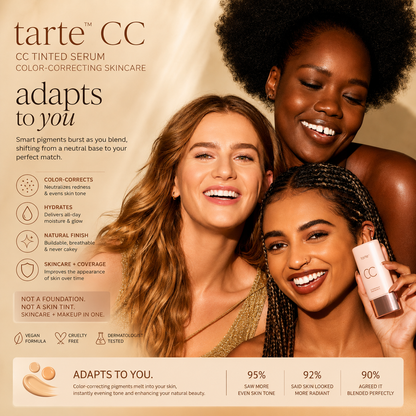 Tarte CC Tinted Serum | Brightens, Corrects & Evens Skin Tone