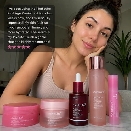Medicube Real Age Rewind™ 5-Step Anti-Aging Set + 1 FREE Mist