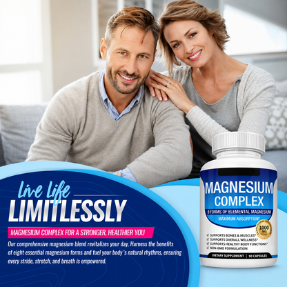 TopLux™ Magnesium Complex 1000mg | 8-in-1 Formula
