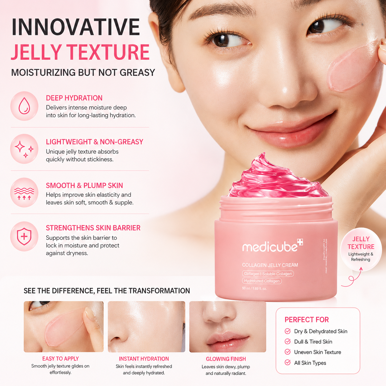 Medicube Collagen Jelly Cream – Instant Glow Booster for Firmer, Radiant Skin