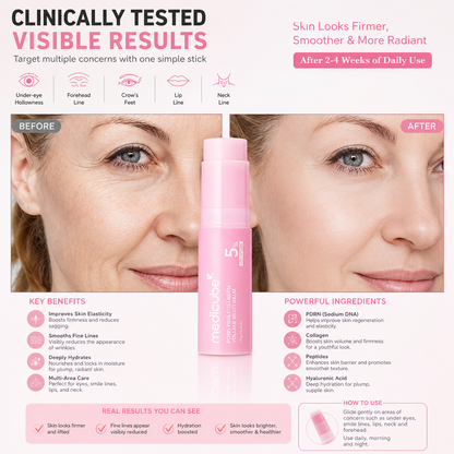 Medicube PDRN Pink Collagen Multi Balm – Firming & Wrinkle Care Stick for Youthful Skin