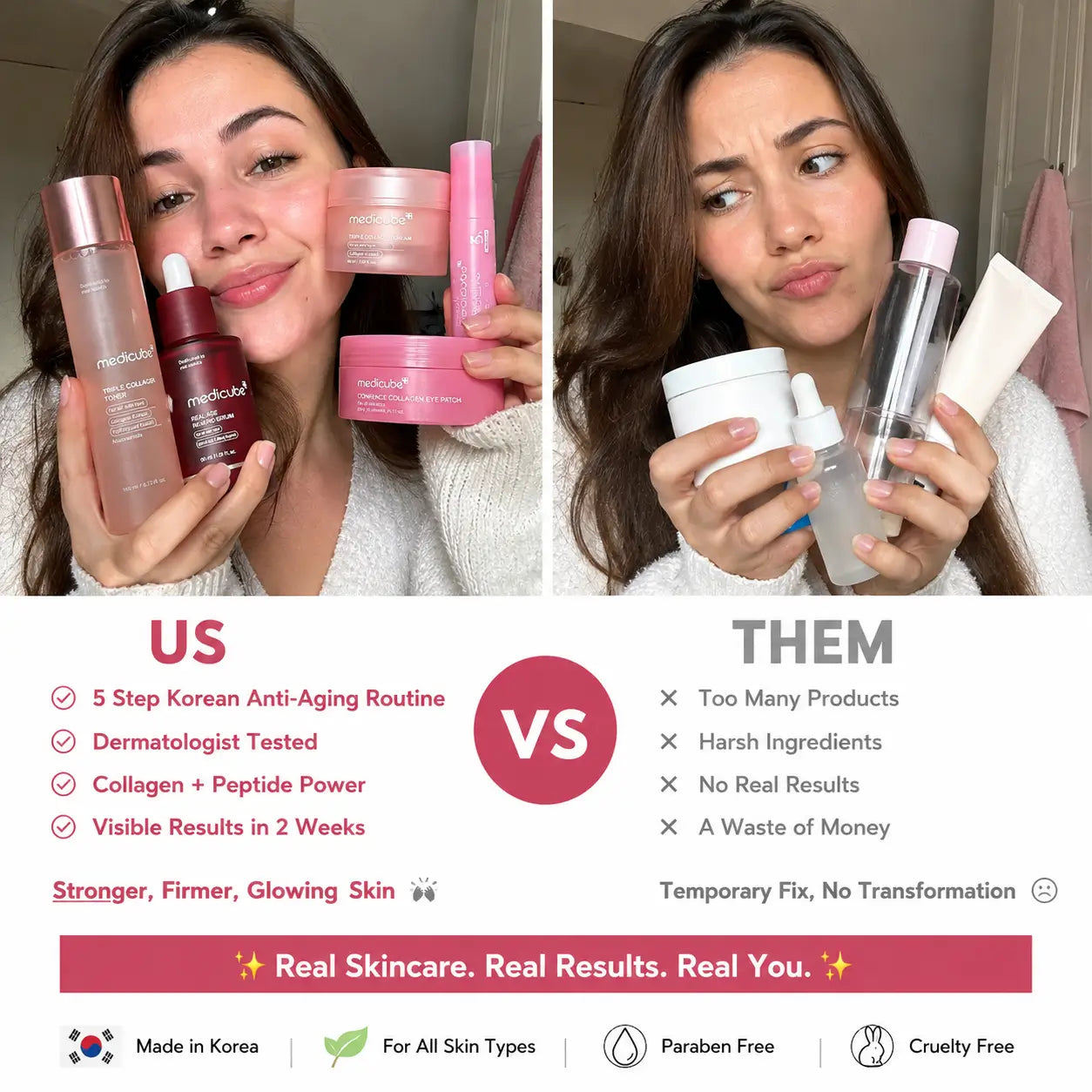 Medicube Real Age Rewind™ 5-Step Anti-Aging Set + 1 FREE Mist