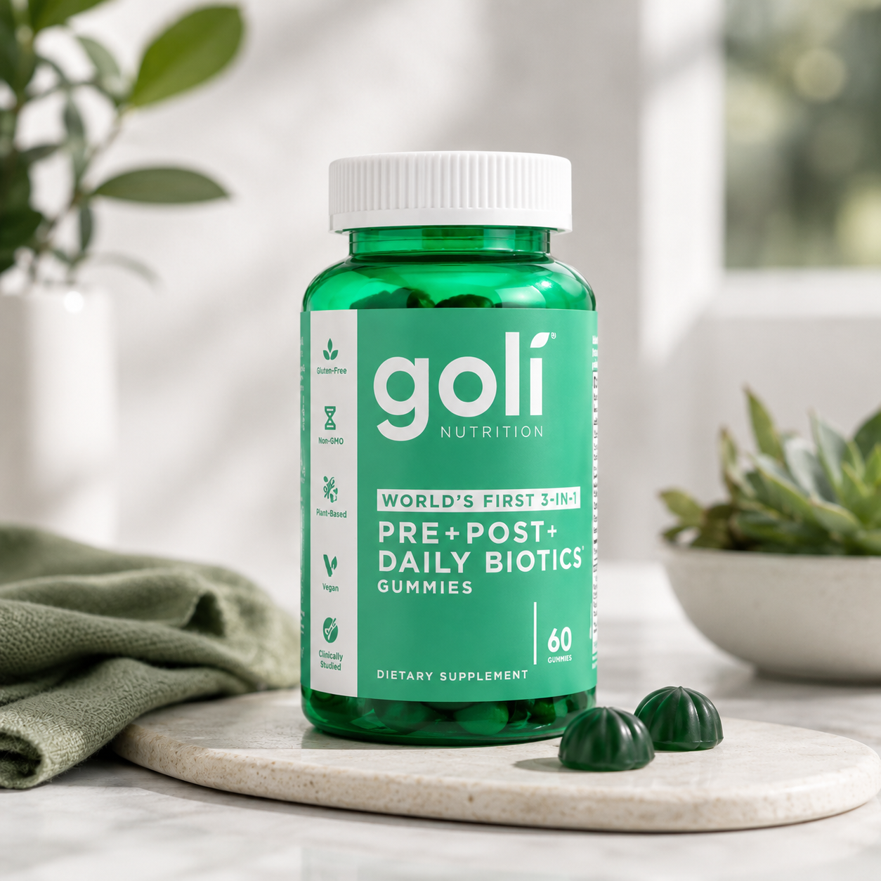 Goli Power Wellness Trio – ACV, Ashwagandha & Daily Biotics Gummies