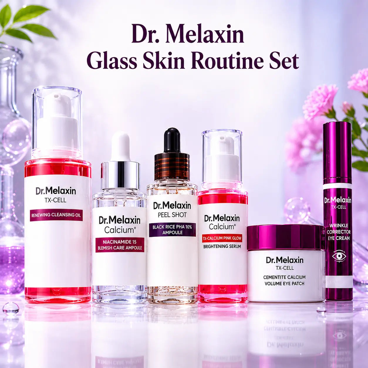 Dr. Melaxin Glass Skin Routine Set Brighten, Smooth & Firm UK