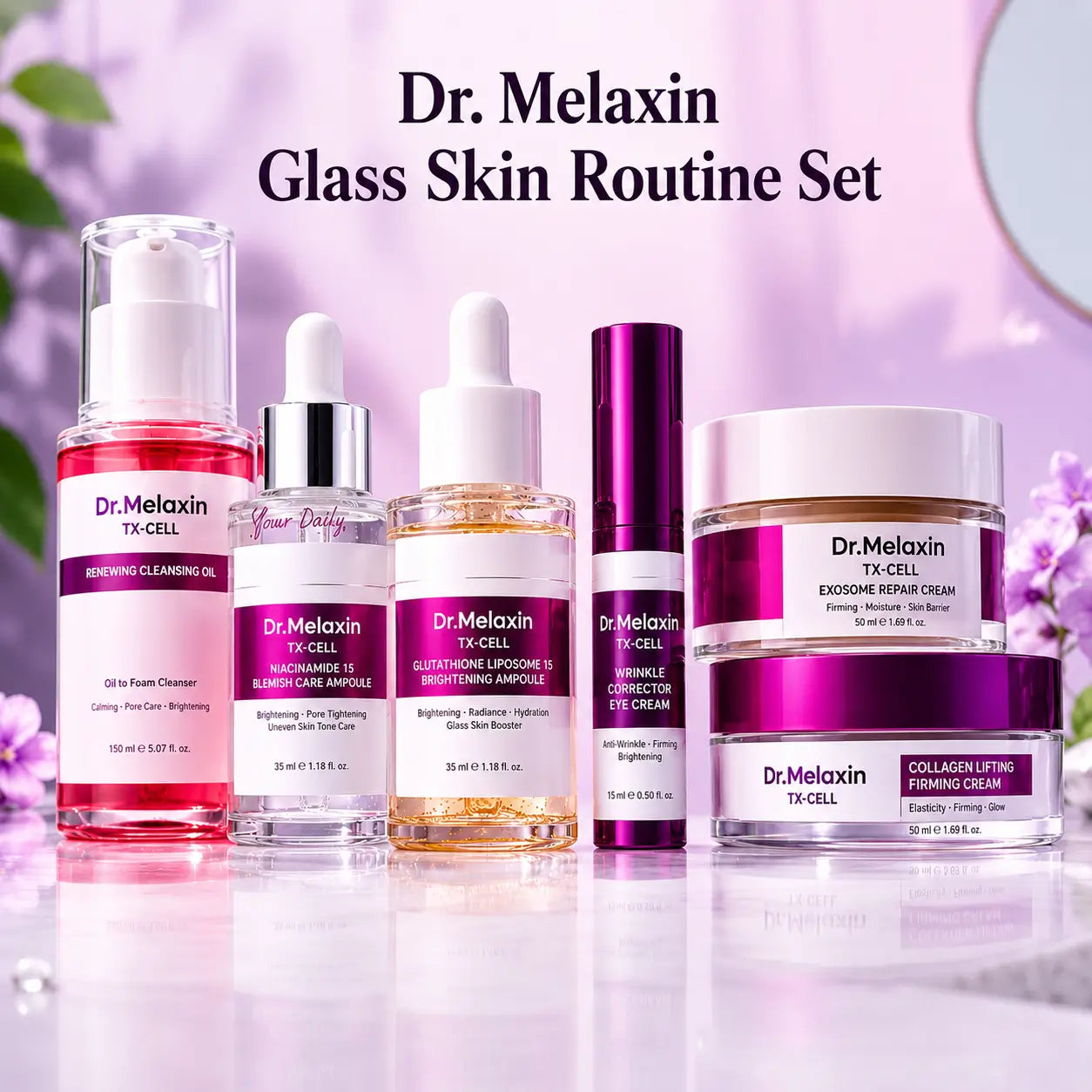Dr. Melaxin Glass Skin Routine Set Brighten, Smooth & Firm UK