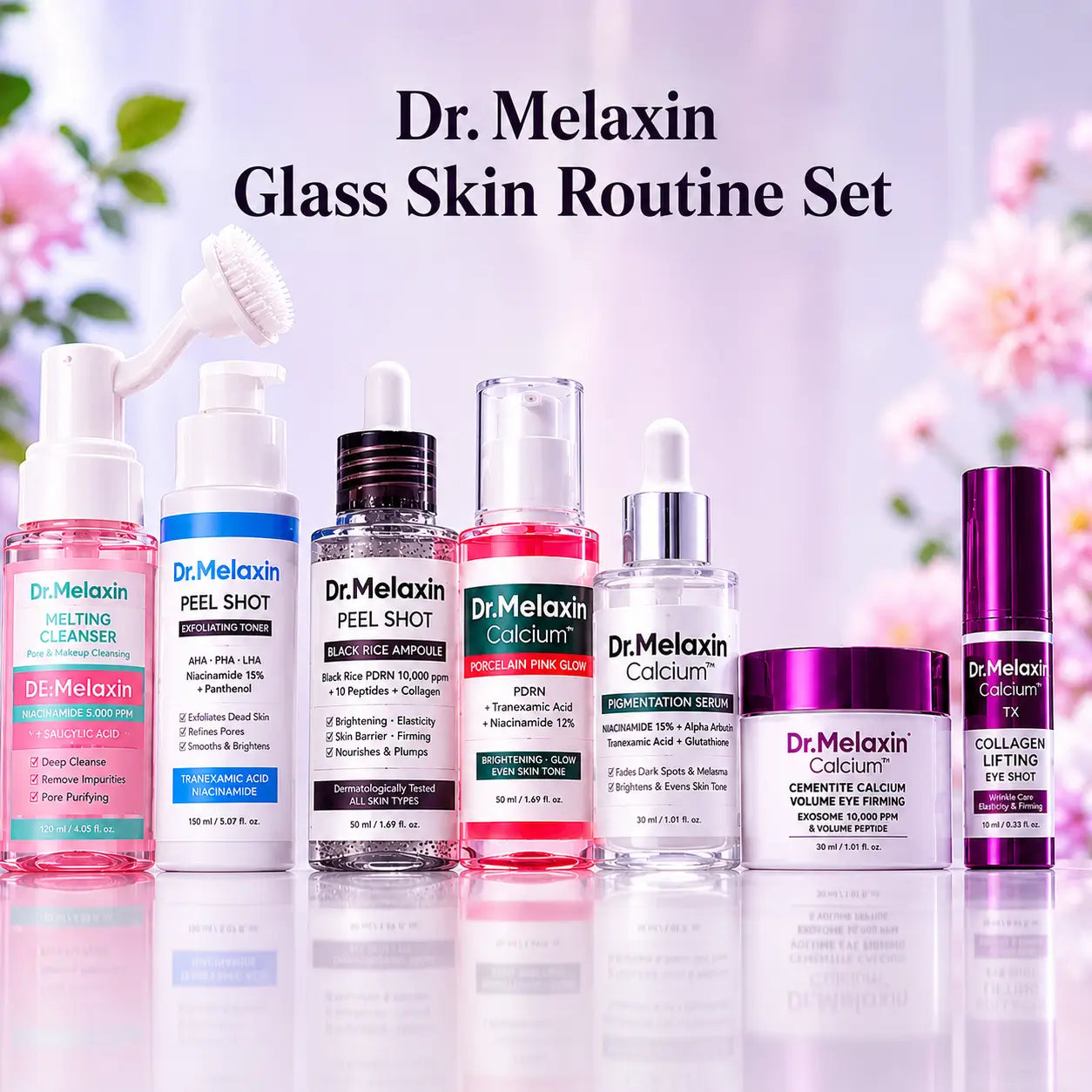 Dr. Melaxin Glass Skin Routine Set Brighten, Smooth & Firm UK